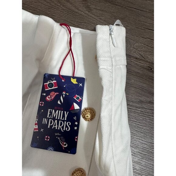 My Beachy Side X Emily in Paris Marin Sailor Pants - White NWT S - Picture 3 of 14